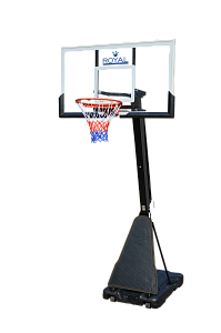 Мобильная баскетбольная стойка Royal Fitness 54", стекло